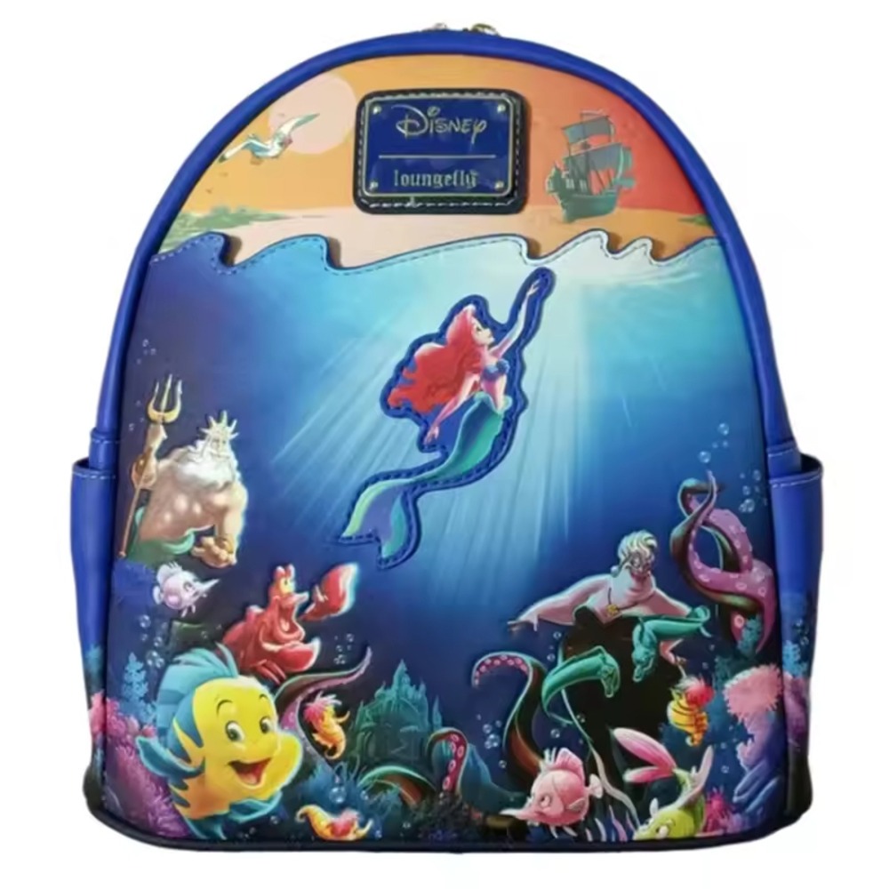 Disney The Little Mermaid Soft Plush Mini Backpack Disney The Little Mermaid Soft Plush Mini Backpack