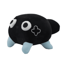 20cm Dandy's World Black Pebble Plush Toy