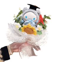 Cartoon Cinnamoroll Plush Bouquet With Graduation Hat