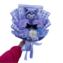 Anime Sanrio Kuromi Plush Flower Bouquet