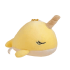 Cartoon Sea Fish Sleeping Yellow Narwhal Plush Keychain