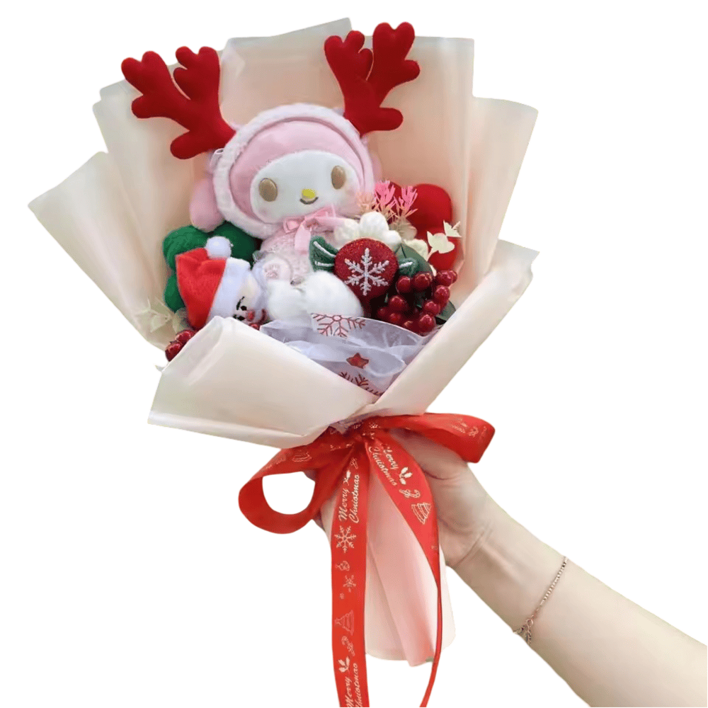 Cartoon My Melody Plush Toy Christmas Bouquet Cartoon My Melody Plush Toy Christmas Bouquet