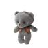 12cm Animal Gray Bear Stuffed Keychain