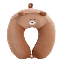 Cartoon Brown Bear U-Shaped Pillow