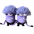2Pcs Evil Minion Soft Plush Toy