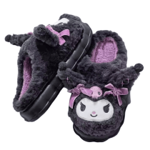Kuromi Soft Plush Slippers