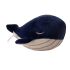 Cartoon Sea Fish Dark Blue Whale Plush Keychain