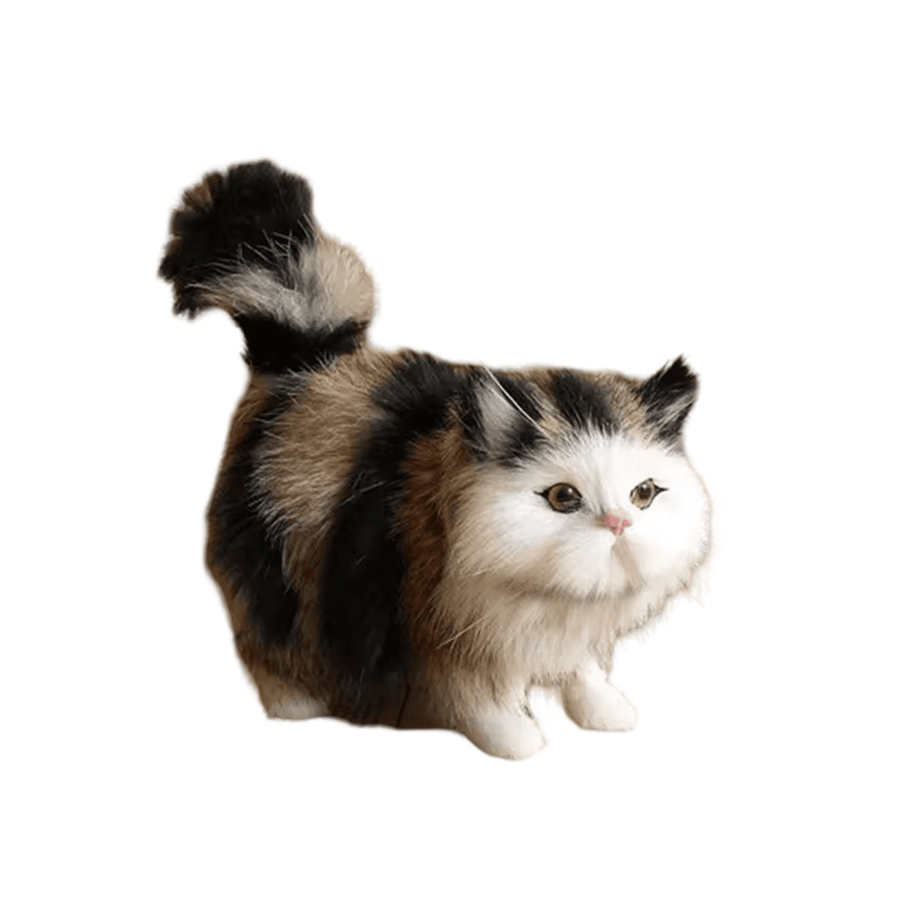 Animal Cat Gray Black Soft Stuffed Plush Toy Animal Cat Gray Black Soft Stuffed Plush Toy