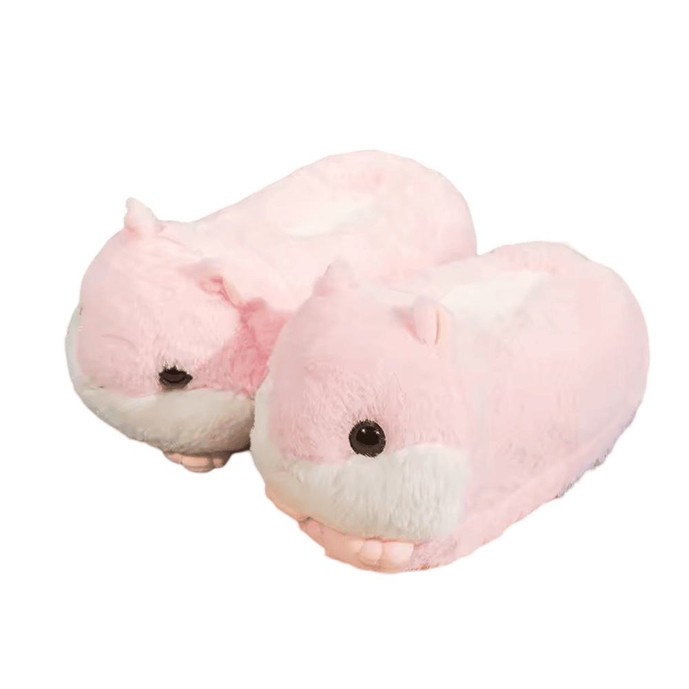 Cartoon Pink Mouse Soft Plush Shoes Cartoon Pink Mouse Soft Plush Shoes