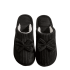 Black Bow Plush Indoor Slippers