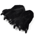 Soft Black Big Feet Monster Plush Shoes