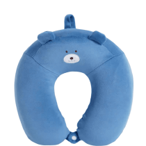 Cartoon Blue Bear U-Shaped Pillow