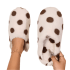 Beige Round Pattern Soft Slippers