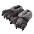 Soft Gray Feet Monster Plush Shoes