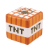 Cartoon Minecraft TNT Cube Plush Pillow