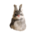Animal Gray Rabbit Soft Stuffed Plush Toy