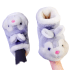 Purple Rabbit Soft Plush Shoes
