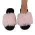 Faux Fur Pink Soft Plush Slippers