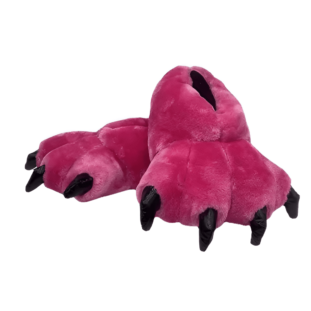 Soft Pink Monster Paw Plush Shoes Soft Pink Monster Paw Plush Shoes