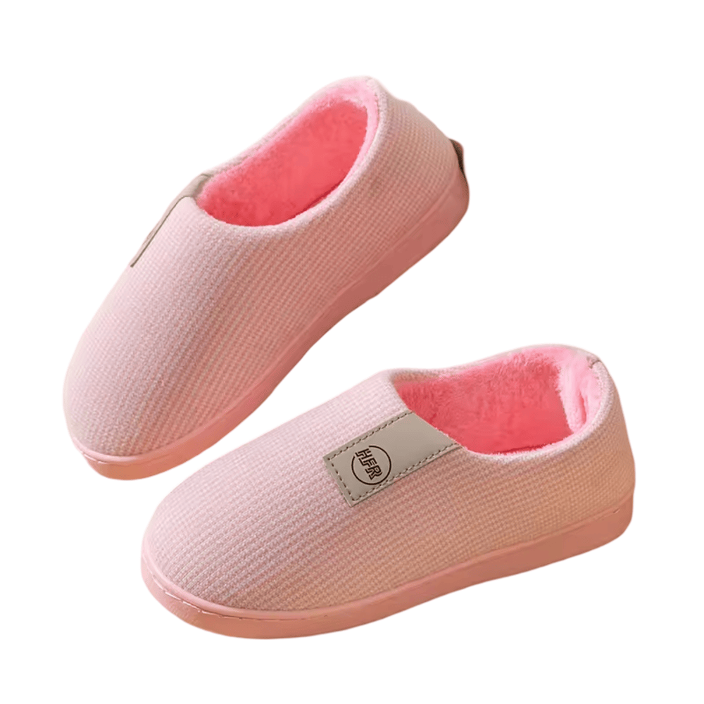 Soft Winter Pink Plush Indoor Shoes