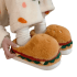 Burger Winter Plush Slippers