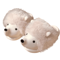 Hedgehog Winter Plush Slippers