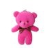 12cm Animal Bear Pink Stuffed Keychain