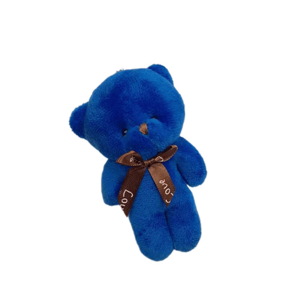 12cm Animal Bear Blue Stuffed Keychain 12cm Animal Bear Blue Stuffed Keychain