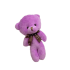 12cm Animal Light Purple Bear Stuffed Keychain