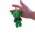 12cm Animal Green Bear Stuffed Keychain