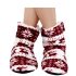 Christmas Snowflakes Plush Indoor Slippers
