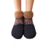 Fluffy Slippers Black Socks With Grippers