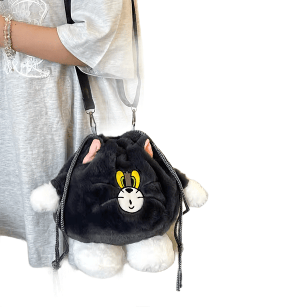 Cartoon Tom Plush Shoulder Bag