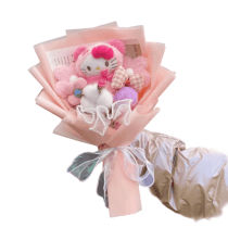 Sanrio Anime Hello Kitty Plush Toy Flower Bouquet