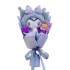 Anime Sanrio Kuromi Plush Toy With Flower Bouquet