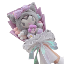 Cartoon Sanrio Kuromi Plush Toy Flower Bouquet