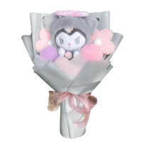 Anime Sanrio Kuromi Plush Toy Flower Bouquet