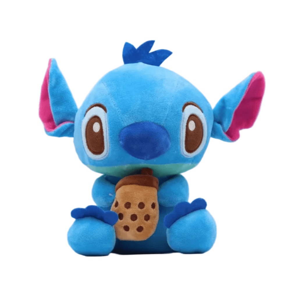 Anime Lilo & Stitch With Boba Tea Plush Toy Anime Lilo & Stitch With Boba Tea Plush Toy