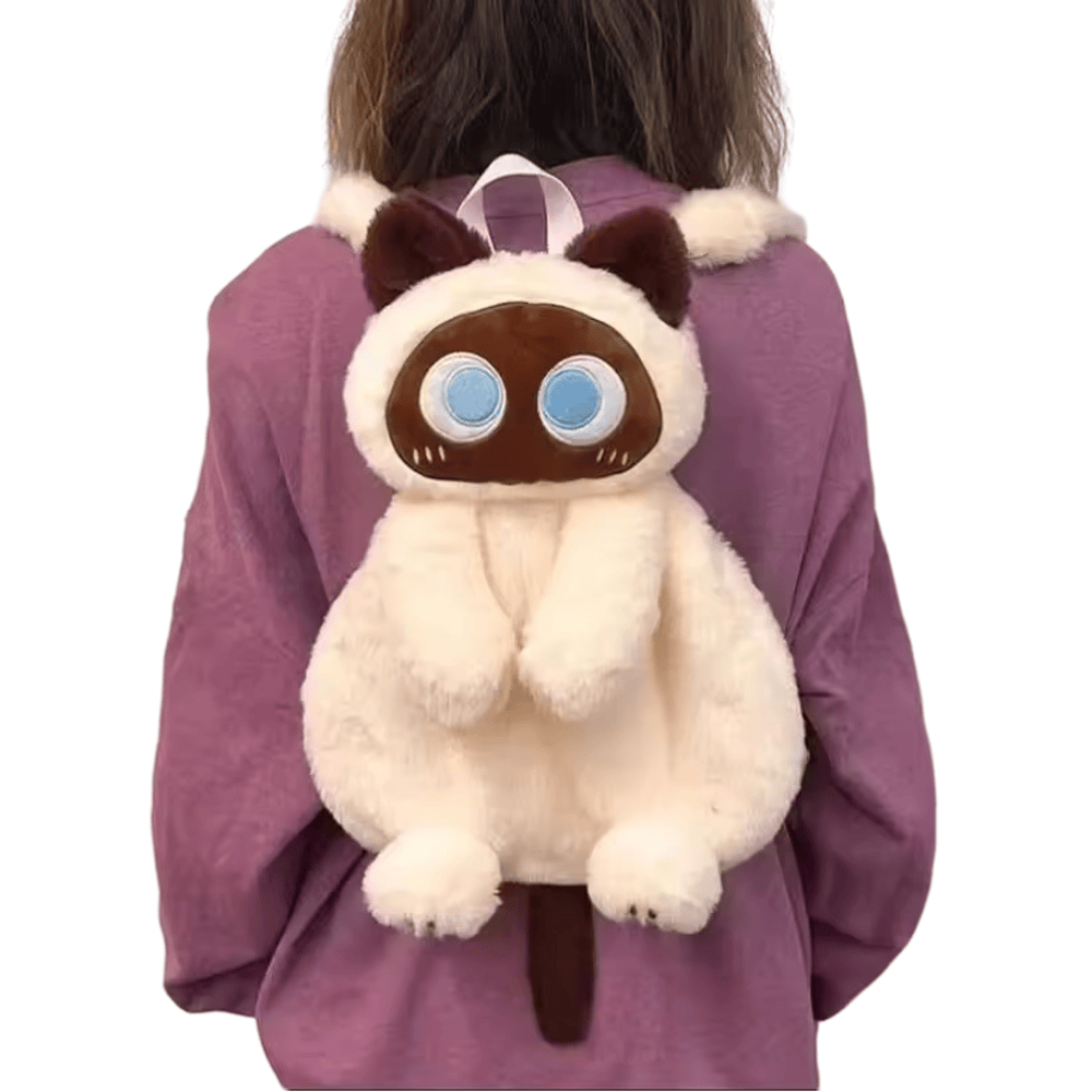 40cm Big Eyes Cat Plush Backpack