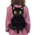 40cm Black Big Eyes Cat Plush Toy Backpack