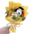 Cartoon Snoopy Flower Plush Bouquet With Graduation Hat