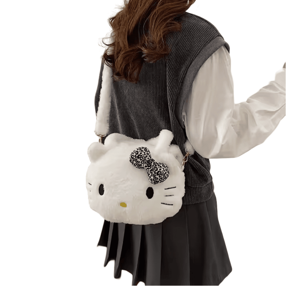 White Hello Kitty Plush Handbag White Hello Kitty Plush Handbag