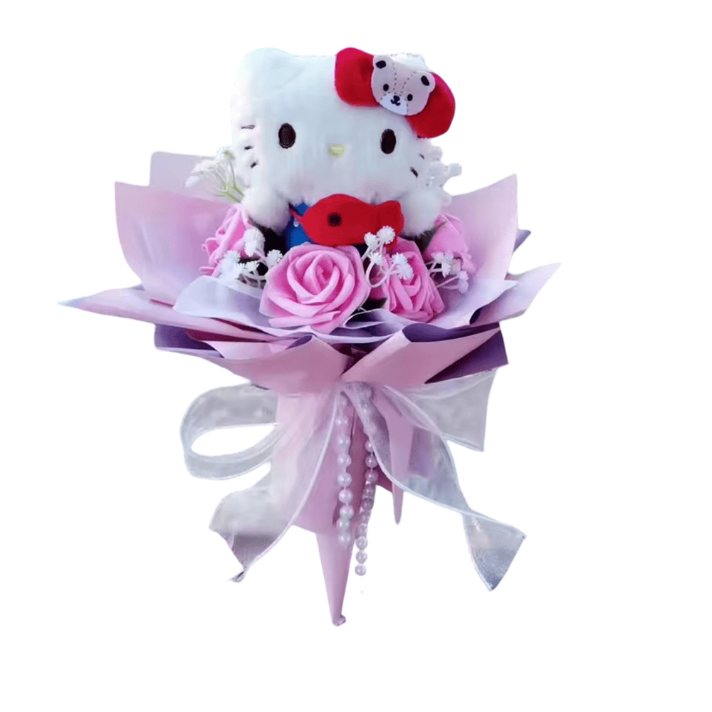 Anime Hello Kitty Plush Rose Bouquet Anime Hello Kitty Plush Rose Bouquet