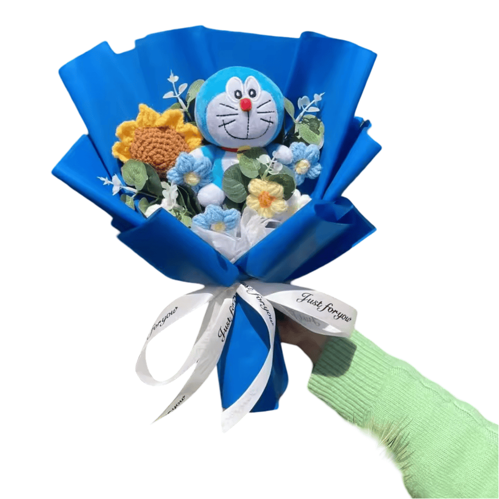 Cartoon Doraemon Flower Plush Bouquet Cartoon Doraemon Flower Plush Bouquet