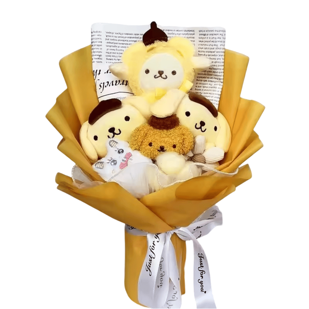 Sanrio Plush Pompompurin Toy Flower Bouquet Sanrio Plush Pompompurin Toy Flower Bouquet