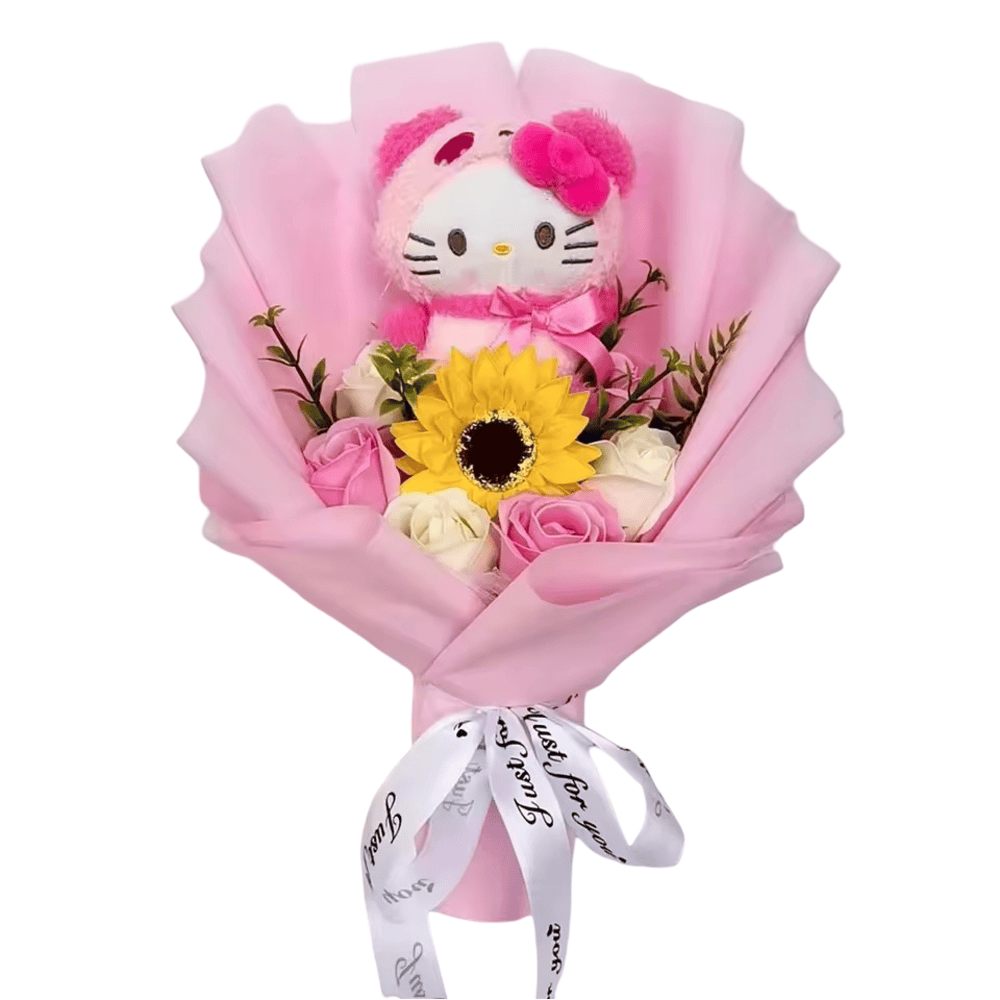 Sanrio Hello Kitty Plush Flower Bouquet Sanrio Hello Kitty Plush Flower Bouquet