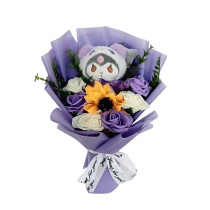 35cm Sanrio Kuromi Plush Flower Bouquet