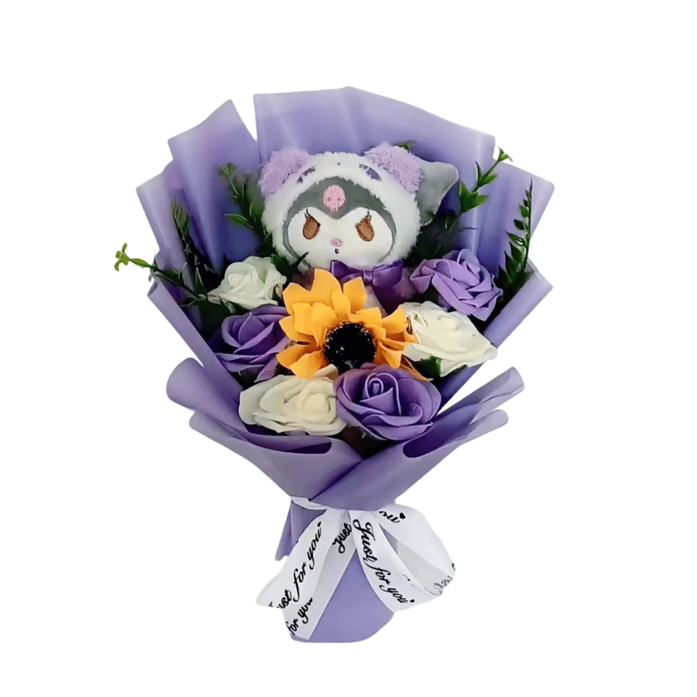 35cm Sanrio Kuromi Plush Flower Bouquet 35cm Sanrio Kuromi Plush Flower Bouquet