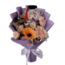 35cm Cartoon Kuromi Flower Plush Bouquet