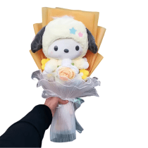 Sanrio Pochacco Plush Rose Bouquet